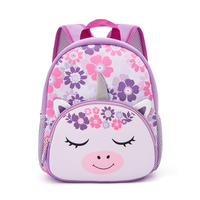 Sac à dos scolaire léger et imperméable en gros, dessin animé d'animaux mignons, sac à dos créatif 3D pour enfants de maternelle, garçons et filles, usage quotidien