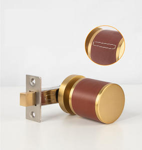 Минималистский роскошный Лидер продаж дизайн невидимая дверная ручка Современная твердая латунная накатанная дверная ручка с защелкой из матовой латуни - Product Image 3