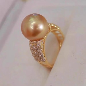 10696DIY Accesorios de Perlas, Anillo de Plata S925, Base Vacía para Joyería de Plata de Moda con Cuentas Redondas de 5-7 mm - Product Image 3