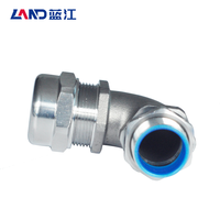 M/G/NPT Gewinde 304 Edelstahl Rechtwinkliges Winkelstück CE UL94V-2 IP68 Wasserdicht Niederspannung Industrielle Kabelverschraubung