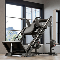 45 °   Machine professionnelle Hack Squat et Leg Press tout-en-un, équipement de gym à domicile multifonctionnel pour l'entraînement de force