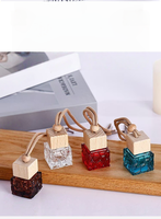 Diffuseur d'huiles essentielles en verre carré Milanya 8 ml, aromathérapie, désodorisant pour voiture et maison, flacon de parfum, clips, design moderne, non toxique