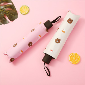 <span class=keywords><strong>Paraguas</strong></span> Plegable Automático de 3 Pliegues con Protección Solar Anti-UV, Diseño de Oso Adorable, Tubo de Hierro, Todo en Uno, Resistente al Viento e Impermeable para Mujer, Precio Económico - Product Image 5