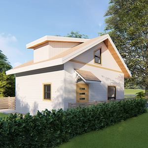 Quacent दो मंजिलों और दो बेडरूम छोटे आवासीय छोटे Prefab घर विला कासा पूर्वनिर्मित घूँट घर के साथ एक कार गेराज - Product Image 3
