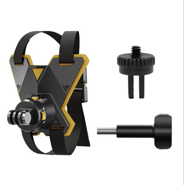 Mechrig Magnetic Quick Release Aluminium ABS Plastic Helmet Chin Strap Mount for Compatible Action Camera