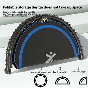 Tempat Tidur Trampolin Lompat Dalam Ruangan untuk Anak-anak dengan Pegangan 40x48 Inci Tanpa Jaring Pengaman - Product Image 4