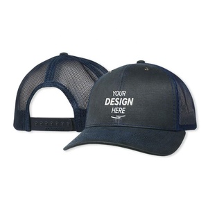 Casquette personnalisée à 5 panneaux avec logo imprimé en broderie 3D Casquettes de camionneur en denim avec impression en mousse Casquette de sport à la mode - Product Image 1