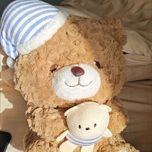 Orsacchiotto Peluche Carino <span class=keywords><strong>e</strong></span> Adorabile per la <span class=keywords><strong>Buonanotte</strong></span>, una Bambola Confortante <span class=keywords><strong>e</strong></span> Curativa - Product Image 3