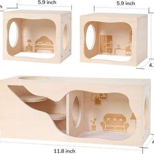 <span class=keywords><strong>Best</strong></span>-seller personalizzabile eco-friendly in legno massello Multi-funzionale pelle di criceto di grandi dimensioni - Product Image 2