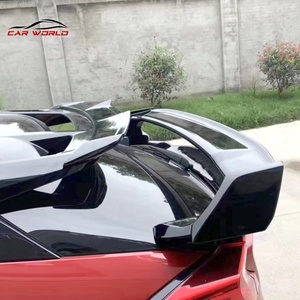 Aileron de toit double couche CHR 2018-2022 en ABS noir brillant avec installation par colle - Product Image 5