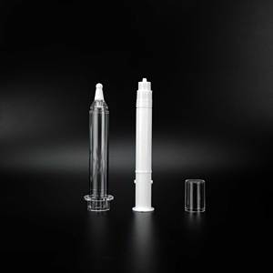 Flacon sans air en forme de <span class=keywords><strong>seringue</strong></span> cosmétique de couleur blanche de 5 ml, 10 ml, 20 ml pour crème pour les yeux, tube d'<span class=keywords><strong>injection</strong></span>, flacon de <span class=keywords><strong>seringue</strong></span> cosmétique - Product Image 2
