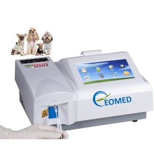 Analyseur vétérinaire de haute précision pour chat/chien/vache/cheval, testeur de biochimie semi-automatique avec 7 longueurs d'onde EOBC08vet - Product Image 1