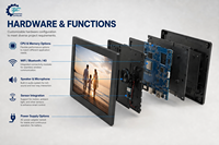 Marco de Fotos Inteligente WiFi de 10/15.6 Pulgadas con Logotipo Personalizado, Transferencia Inalámbrica con la Aplicación Tuya, Reproductor de Video HD para Propietarios de Marcas