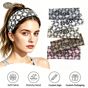 Bandas Elásticas para el Cabello con Estampado Deportivo Jachon, Bandas para el Cabello de Yoga Absorbentes de Sudor, Diadema para Mujeres y Hombres, Banda para la Cabeza para Correr al Aire Libre, Pañuelo para la Cabeza - Product Image 1