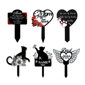 Metal Cementerio Plugin Decoración Metal Jardín Estaca Creativo personalizado Metal Césped Adornos Decoración de jardín - Product Image 3