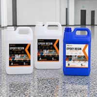 Résine époxy pour revêtements de sol à paillettes, formule autonivelante à faible viscosité, écologique, transparente, pour construction et emballage, lisse