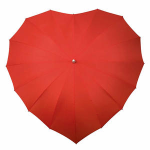 <span class=keywords><strong>Parapluie</strong></span> promotionnel personnalisé avec logo imprimé, moderne, manuel, en polyester, en forme de cœur rouge, taille 25,5 pouces, certifié CE - Product Image 2