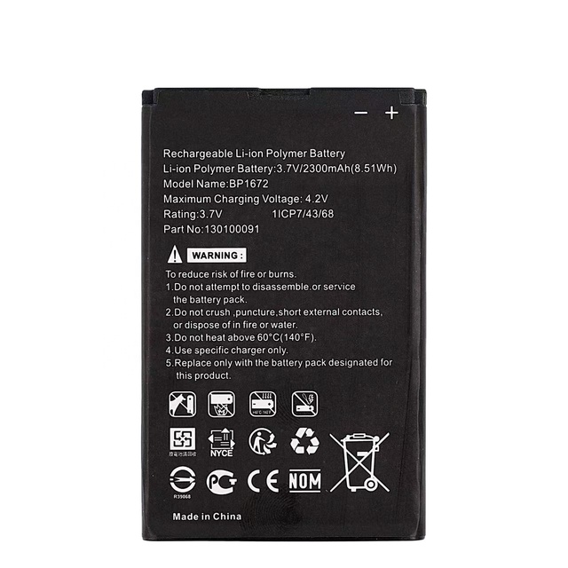 BP1672 for Moxee Mifi Hotspot K77PHSDL 2300mAh 3.7V Wifi Replacement Battery