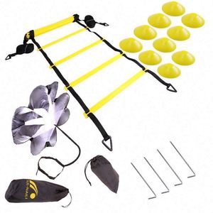 Custom Speed Soccer Football <b>Agility</b> Ladder Training Set Equipment with Cones <b>Hurdles</b> Parachute - Product Image 4