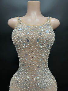 Nocance Novance listo para enviar envío gratis diamante perla brillante vestido de graduación <span class=keywords><strong>2023</strong></span> vestido de baile <span class=keywords><strong>vestidos</strong></span> de mujer para invitados de <span class=keywords><strong>boda</strong></span> - Product Image 4