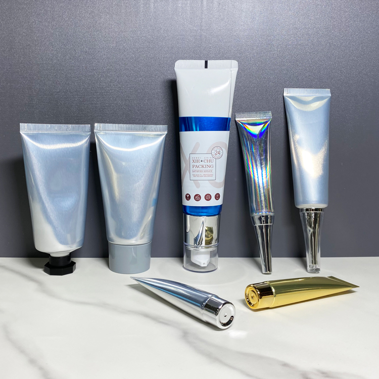 Plastic Tubes For Creams Custom Aluminum Cream Tube 50ml 100ml Plastic Squeeze Tubes For Creams Cleanser Tube Packaging