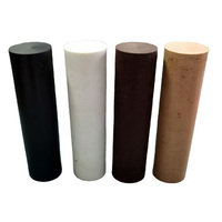 Barre ronde en PTFE moulé vierge blanc, résistante aux produits chimiques, usinée CNC, en polytétrafluoroéthylène, pour usine