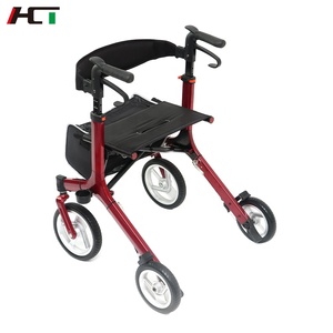 Popular Product Aluminum Lightweight Walking Aid Medical <strong>Device</strong> for Adult Folding Rollator <strong>Walker</strong> Wheelchair With Seat - Product Image 3