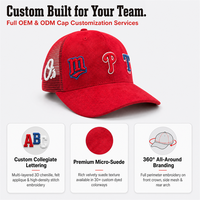 Casquette de baseball trucker en daim rouge, style gothique, avec dos en maille brodé, logo et slogan personnalisés, réglable, Hip Hop Motor Club