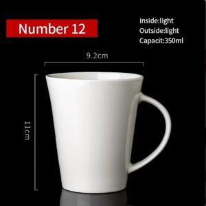 Canecas de Porcelana Brancas Beiges Personalizadas por Atacado, Ecológicas, Duráveis, de Grau Alimentício, Resistentes ao Calor, Personalizadas para Chá e Café - Product Image 3