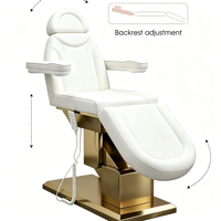 Fauteuil de Salon Électrique Réglable pour Cils et Soins du Visage, 3 Moteurs, Fauteuil Inclinable de Beauté, Lit de Massage Nude – Nouveauté !