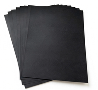 Carton duplex noir double face 250 g/m², revêtement pliable et enroulable pour cadres photo et boîtes d'emballage de bougies, papier fantaisie
