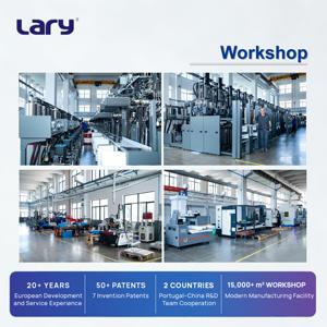 Machine de moulage par injection de semelles en caoutchouc LARY LRS165-4ST à 4 postes, moteur 1650 <span class=keywords><strong>KN</strong></span> de force de serrage, volume d'injection 1000 ml, pour la fabrication de chaussures - Product Image 6