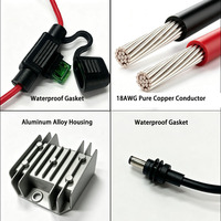 Convertisseurs DC/DC Starlink Mini 12V-24V, câble adaptateur, alimentation 30V 3.5A, conversion de tension, bornes de fusibles pour camion, camping-car, marine