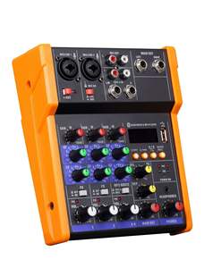 Console de mixage audio professionnelle G4 4 canaux avec entrée guitare Hi-Z, interface USB et Bluetooth pour l'enregistrement - Product Image 2