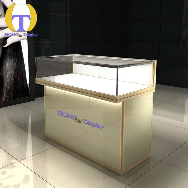 Modern LED Watch Ornaments Showcase with Tempered Glass Cabinet for Luxury Shopping Malls & Jewelry Retail Stores