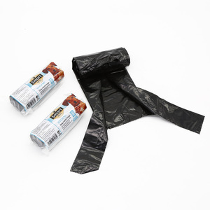 Disposable Garbage Bags Waste Bags for Home & Office Use, Flat-Bottom With Tie Handle T-Shirt Bags, Durable and Easy to Carry. - Product Image 1
