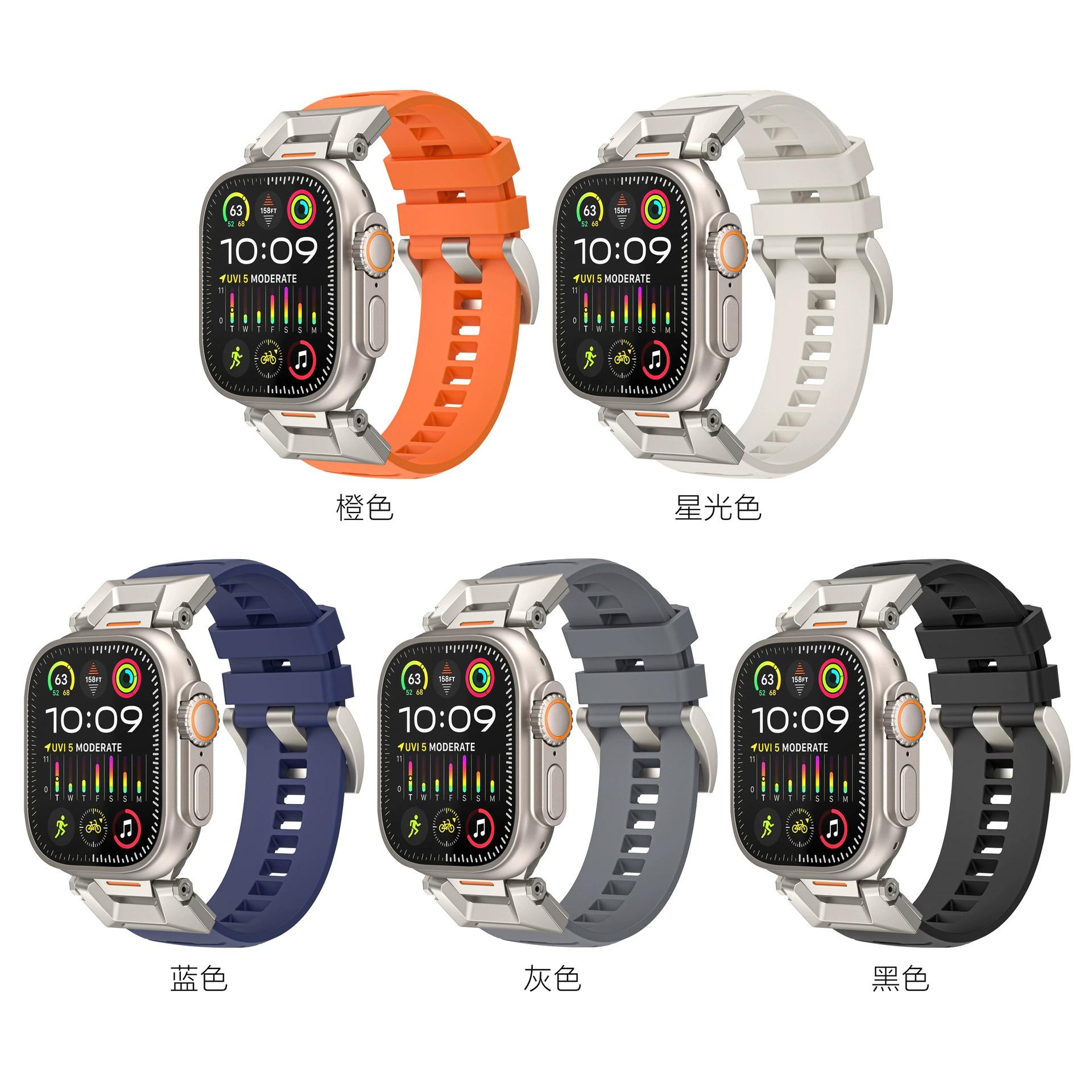 Спортивный ремешок для смарт-часов с винтом для Nautica T20 Ultra 7 iphone Series 9 Wear Fit Pro Venu 2 Dollaro
