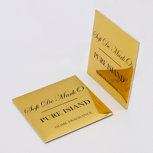 Tùy chỉnh tinh dầu nhãn kim loại 3D dập nổi kim loại Sticker Nước hoa chai logo sticker cho nước hoa chai thủy tinh trang trí nội thất - Product Image 4