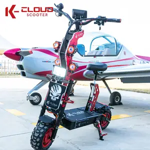 New Arrivals 8000W 10000W 150Kg Load Folding 72V 14 Inch E-Scooter Dual Motor Long Range Electric Scooter With Bag