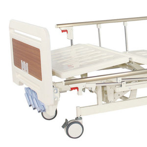 Cama de Hospital Manual con Doble Manivela y Barandilla para Unidades de Cuidados Intensivos y Hospitales, Modelo Help Health 2120*980 - Product Image 1