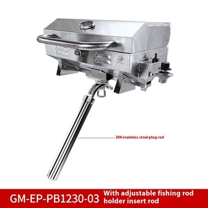 <span class=keywords><strong>Barbecue</strong></span> marin pour <span class=keywords><strong>bateau</strong></span> en acier inoxydable, grill au propane de table pliable avec option <span class=keywords><strong>charbon</strong></span> de bois et support inclinable - Product Image 6