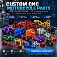 Services de fraisage CNC sur mesure pour composants de performance moto avec usinage de précision, tournage et anodisation