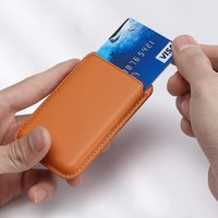 Nouveau fort magnétique Mag étui téléphone portable portefeuille porte-carte d'identité tenir Logo personnalisé coffres-forts en cuir pour Iphone 14 13 12 Pro Max