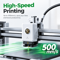 Imprimante 3D de bureau FDM Bambo A1 version globale, haute vitesse 500 mm/s, PLA PETG TPU, nivellement automatique, contrôle à distance WiFi, 256x256x256 mm