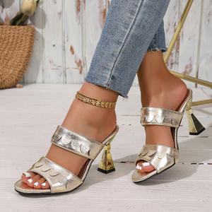 Sandalias de Tacón Alto con Tiras para Mujer, Primavera-Verano, Elegantes, con Punta en Pico y Tacón Delgado - Product Image 4