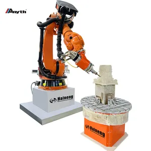 Máquina automática de grabado de piedra para escultura de brazo robot Kuka CNC de 7 ejes 3D