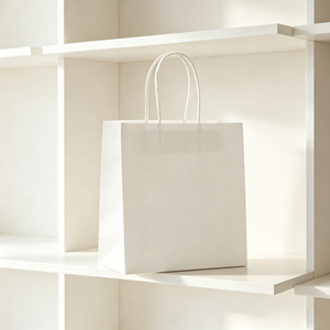 YIpin Yinji Venta al por Mayor de <span class=keywords><strong>Bolsas</strong></span> Blancas <span class=keywords><strong>Biodegradables</strong></span> con Fondo Cuadrado y Asas Retorcidas para Soluciones de Embalaje Ecológico - Product Image 1