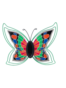 Vlinder Kolibrie Wanddecoratie Huisdecoratie Metaal 3D Vlinder Wanddecoratie Vlinder Glas met Solar Licht - Product Image 3