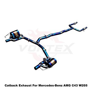 Estructura de escape Vortex Track-Day Grade Burnt Ti para Mercedes-Benz AMG C43 W205 2016-2023 - Product Image 3