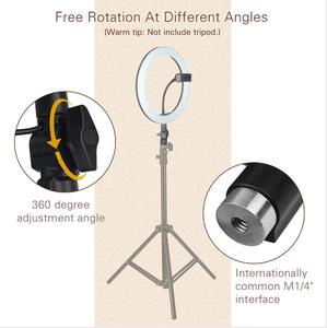 Anneau lumineux LED dimmable de 10 pouces pour Youtube/<span class=keywords><strong>Facebook</strong></span> Live, vidéo <span class=keywords><strong>en</strong></span> studio, maquillage, vente chaude sur Tiktok - Product Image 6